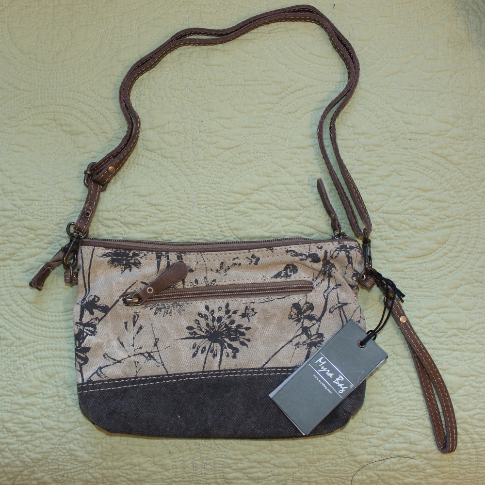 Cotton & Leather Purse